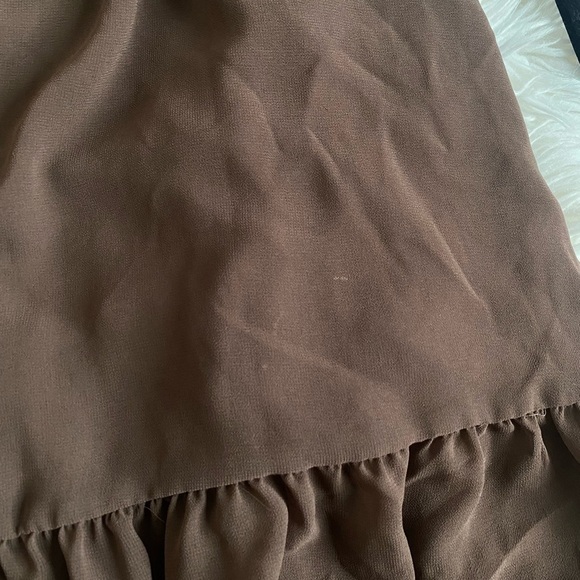 Aritzia Wilfred Tempest Mini Dress in Caramelized Walnut - Picture 5 of 11